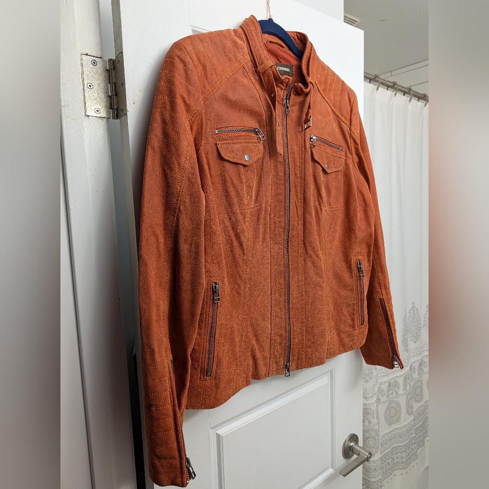 Danier Burnt Orange Suede Jacket